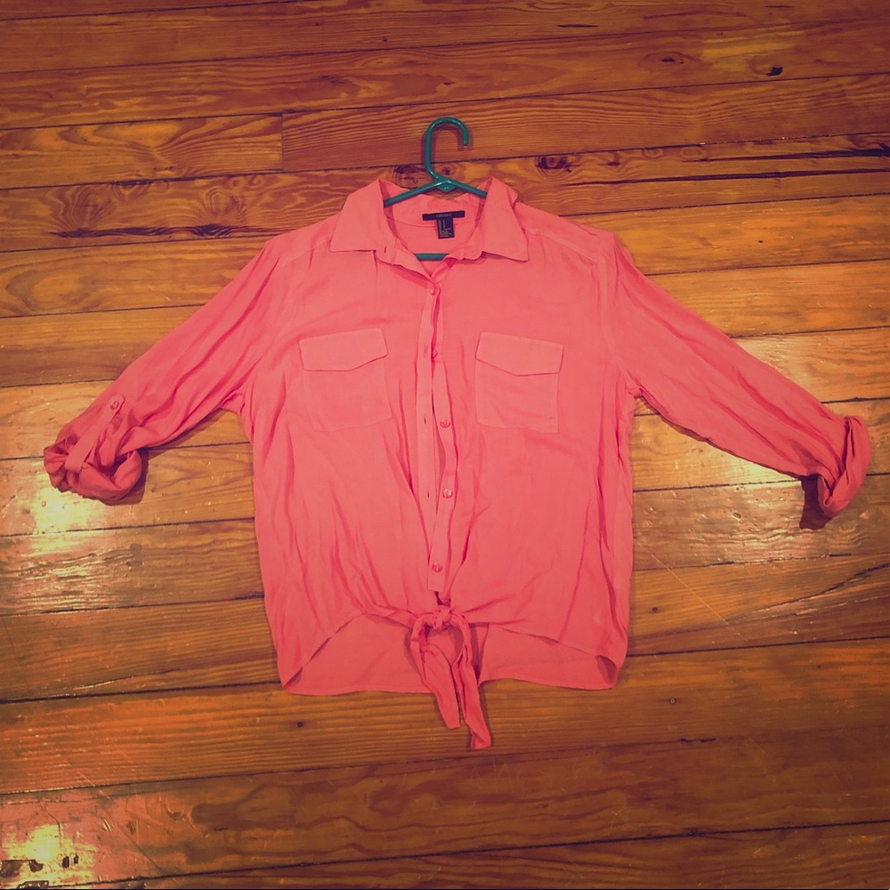 Pink lightweight blouse!